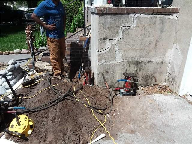 Lowcountry Basement Systems Team getting to work on this homeowners solution