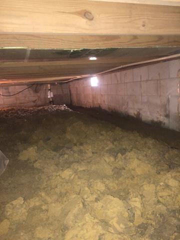 Crawl Space Drainage Directs To Sump Pump