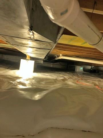 Liner Completely Seals Crawl Space