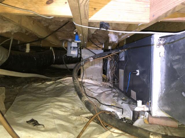 Unsealed Crawl Space