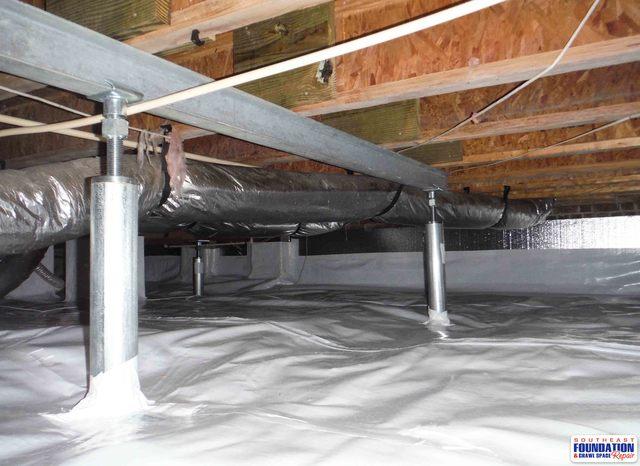 Crawl Space Supports in Fayetteville