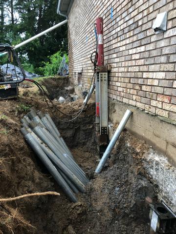 Installing Steel Push Piers