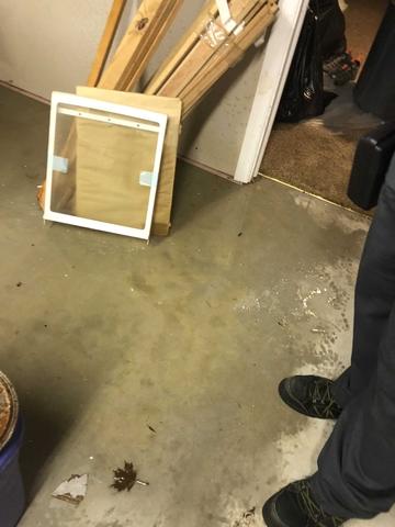 Unfinished Basement Area Damage