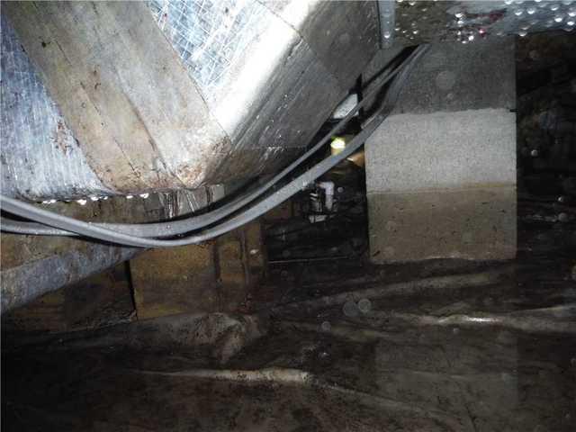 Standing Water in a Crawl Space in Georgetown, DE