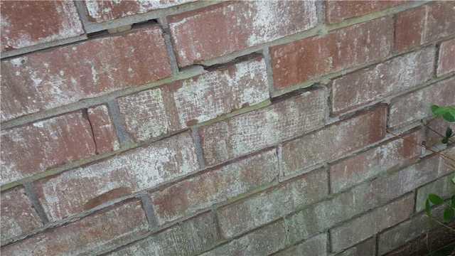 Stair-Step Cracking is a common sign of settlement.