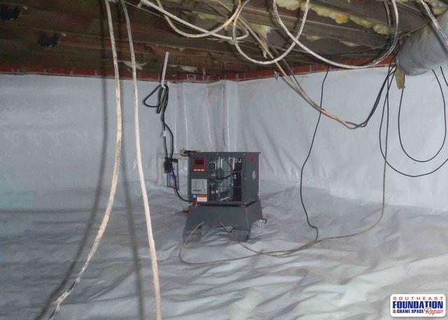 Clean and Bright Crawl Space