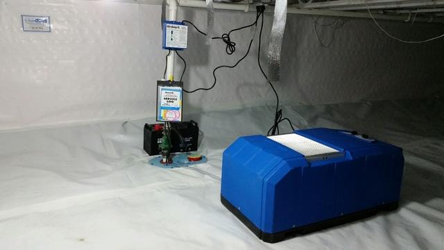 Sump Pump and Dehumidifier