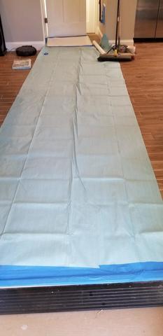 Protecting the customer's beautiful floor
