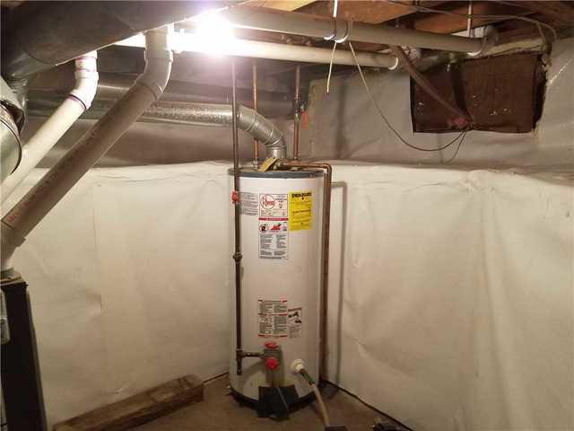 Here we have a good looking sump pump area!
