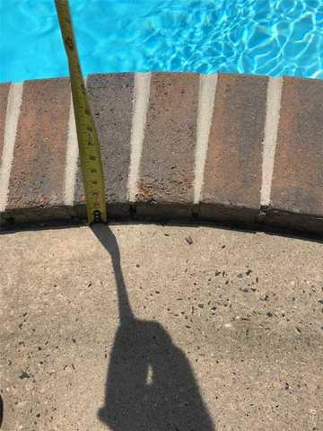 Sinking Concrete Slab Near Edge Of Pool