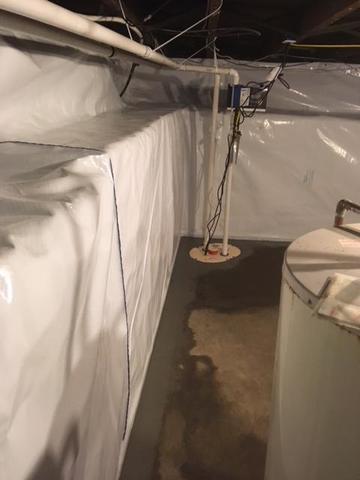 TripleSafe Sump Pump in Basement
