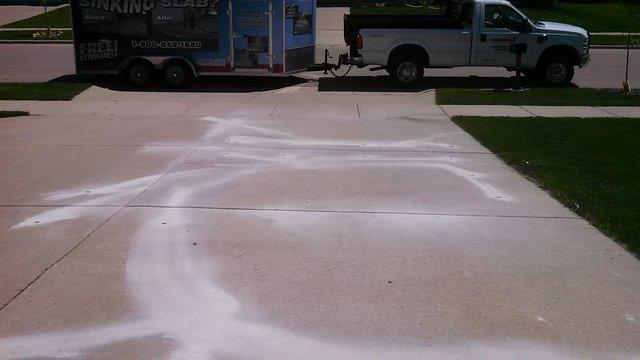 Driveway AFTER PolyLevel application