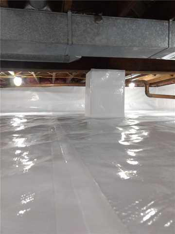 CleanSpace Improves the Look of this Crawl Space