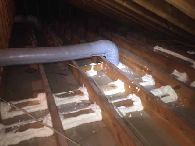 Without proper air sealing, air will continue to leak into the unconditioned attic.