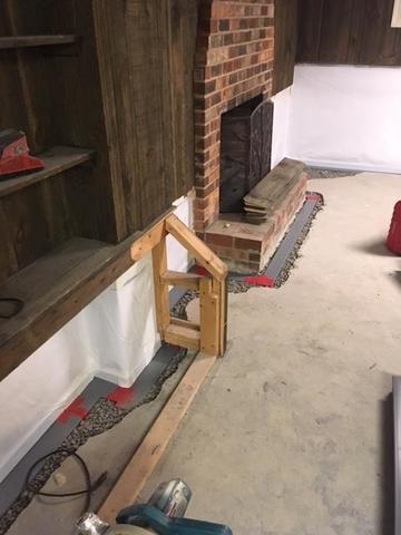 WaterGuard Drainage - During Basement Waterproofing; Doswell, VA