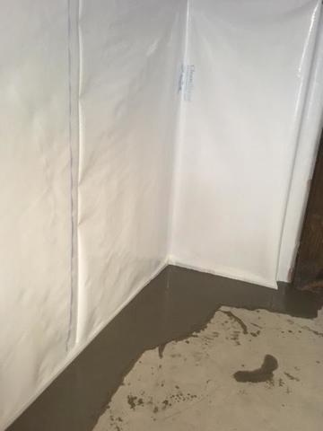 WaterGuard Drainage System - After Basement Waterproofing; Doswell, VA