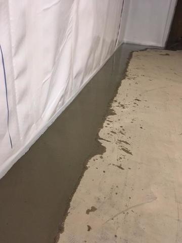 WaterGuard in a Finished Basement - After Basement Waterproofing; Doswell, VA