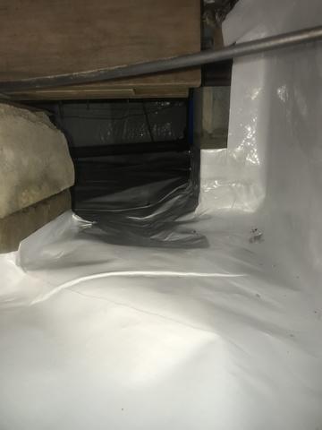 Close Up View of Crawl Space