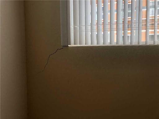Drywall cracks inside
