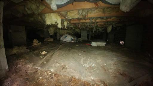 Damp, nasty crawl space