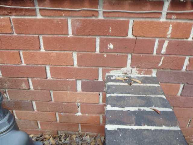 Cracks in the foundation wall