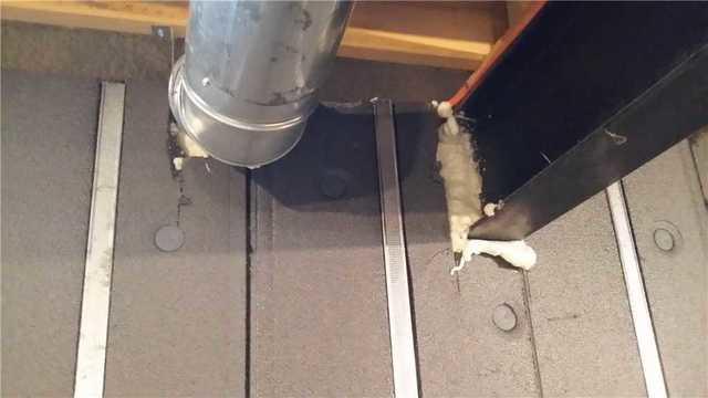 FrothPak Insulation Seals Joists