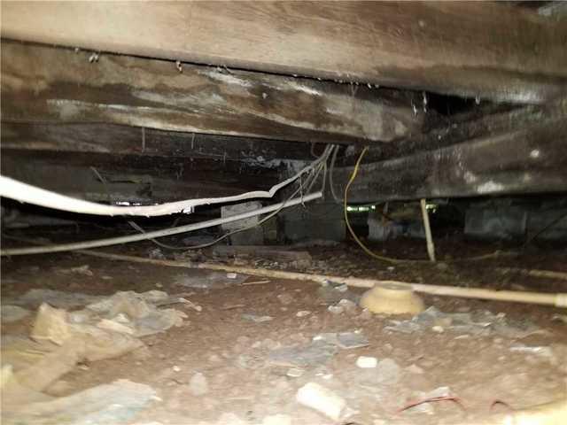 Wet crawl space beams