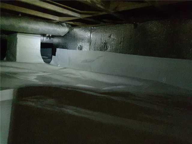 Lowcountry Basement Systems installed a Complete CleanSpace Encapsulation System in the crawl space to reduce the moisture and remove the humidity.