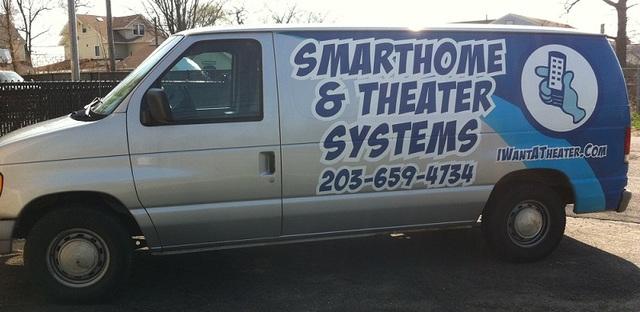 Smarthome & Theater Company Van Side View