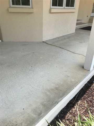 Large porch cracks