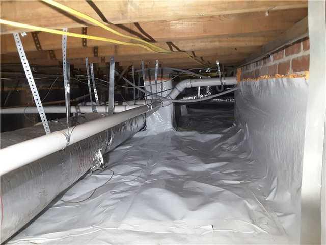 Encapsulation seals crawl spaces