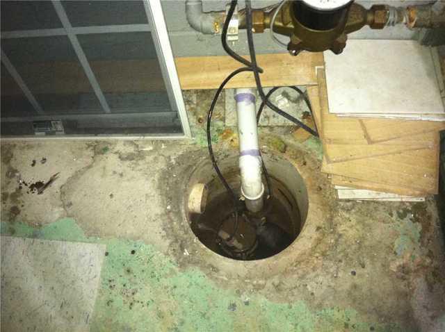 Old Sump Pump Hazard