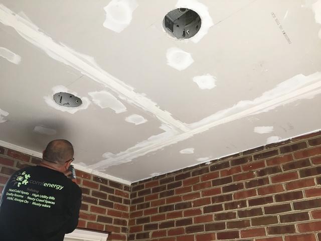 Ceiling Re-installed