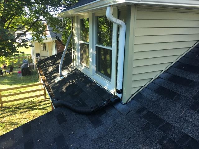 Global Home Improvement Roof Replacement Photo Album Replacing Asphalt Roof With Terra Cotta Drexel Standing Seam Metal Equipped With Snow Guards And Rainpro Gutters In Pottstown Pa