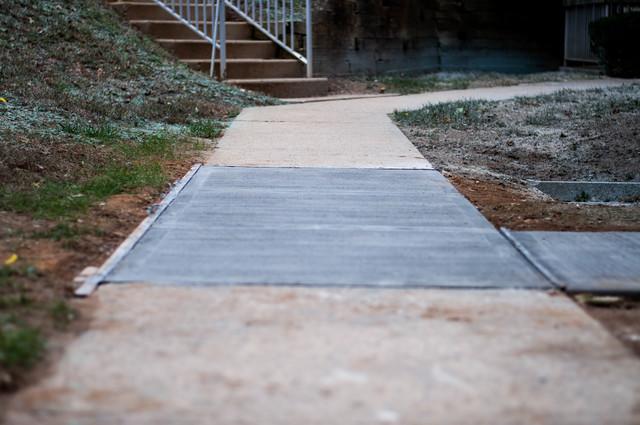 Concrete dried and ready to be used.