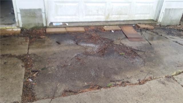 Driveway in rough shape