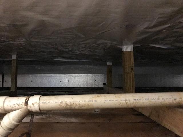 Lower View of Crawl Space