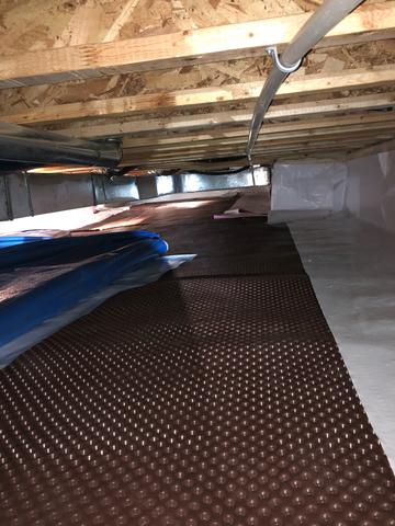 Installing Drainage Matting