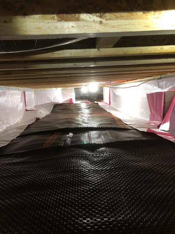 Drainage Matting For Wet, Flooding Crawl Spaces