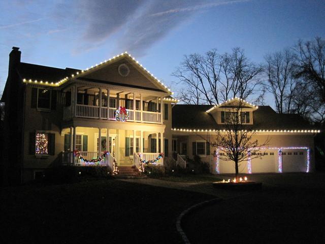 Colorful Christmas Lights Display in Wall, NJ