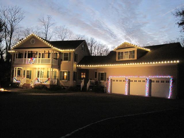 Colorful Chrsitmas Lights Display in Wall, NJ