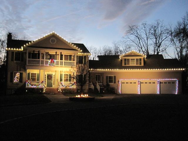 Colorful Christmas Lights Display in Wall, NJ