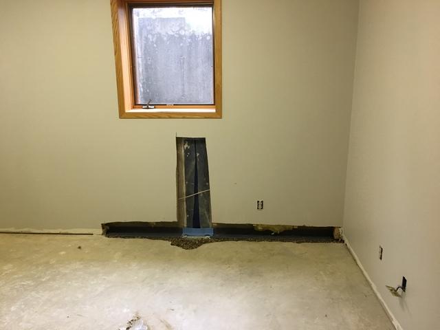 The WellDuct creates a drain from the window well into a perimeter drainage system, such as WaterGuard.