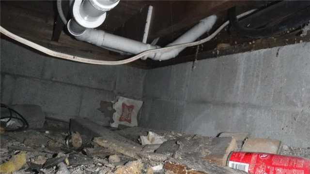 Debris in Crawl Space