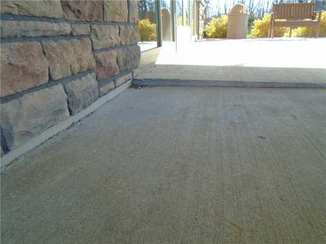 Sunken Concrete Slab