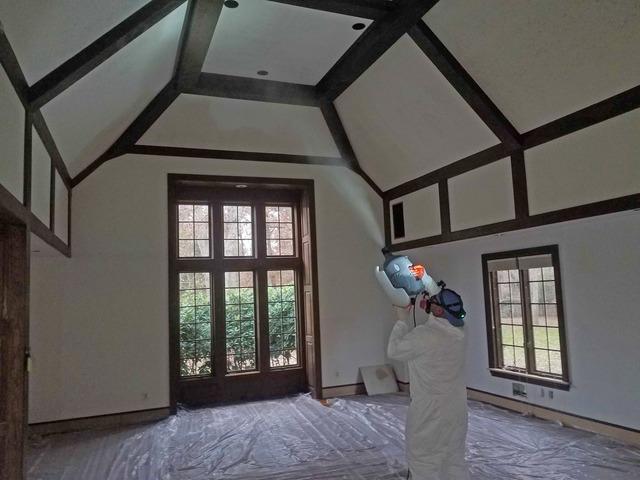 We treated the mold with an antimicrobial application called MAPS 1, which stands for Mold Abatement Polymer Solutions. MAPS 1 is an EPA registered product that attacks mold on a cellular level and immediately kills it.