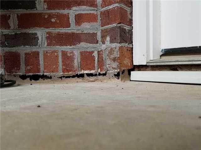 The concrete on this porch sank