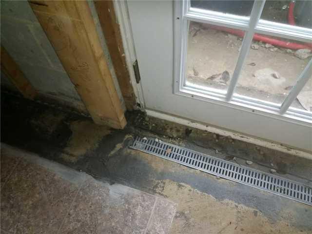 Water seeped into this basement