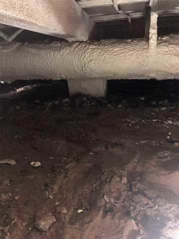 Dirt floor crawl spaces