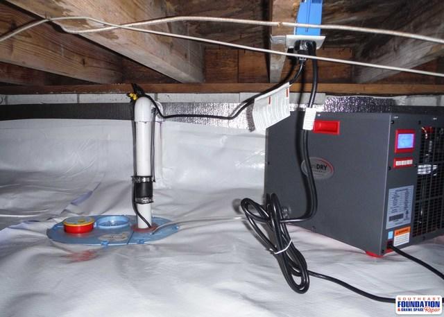 Installing Smart Sump and Dehumidifier